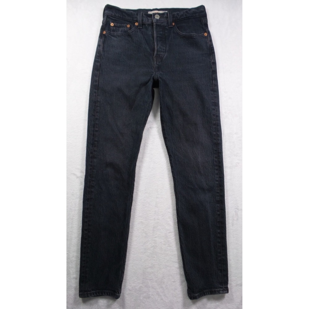 Levis Jeans Womens Size‎ 25 Blue Wedgie Ankle Icon Fit Premium Button Fly Dark